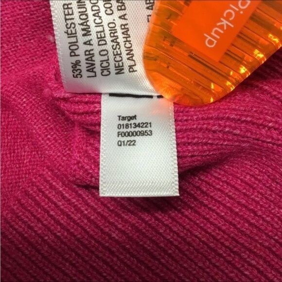 A New Day Women’s V Neck Lightweight Knit Pullover Sweater, Pink, size XXL #2 - Picture 7 of 8